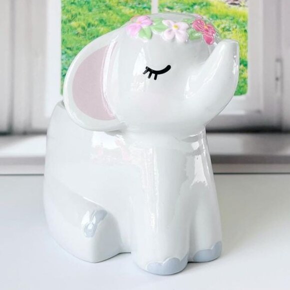 Happy Elephant ceramic planter jar, Charmed Aroma - Picture 6 of 7
